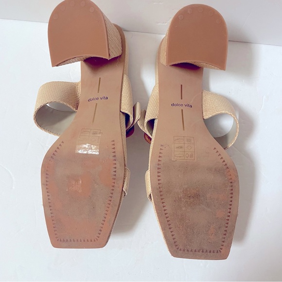 Dolce Vita Posy Heels in Natural Rafia Size 9.5 - Picture 16 of 16